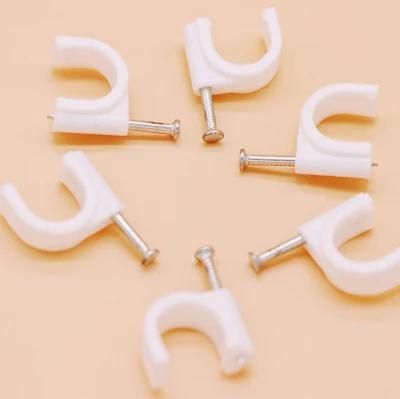 White Wire Accessories Piercing Connector Desktop Cable Management Clip with CE Good Service