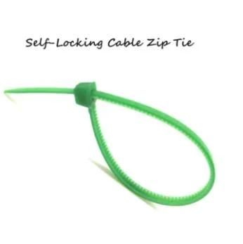 Durable and Super High Tension Green Color Nylon66 Cable Tie