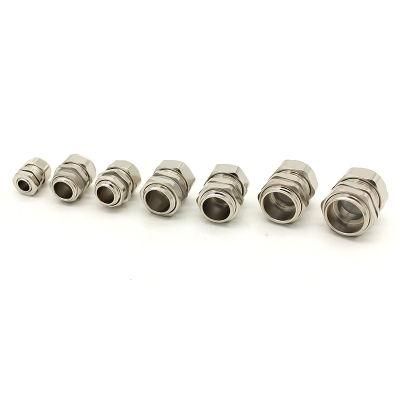 Factory Sells Type 304, 316, 316L Stainless Steel Silicone Sealing Cable Gland &amp; IP68 Stainless Steel Waterproof Strain Relief Gland Size Pg19
