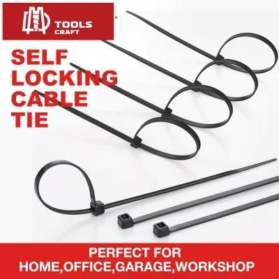 Mountable Head Cable Ties UV Black Double Locking Cable Ties