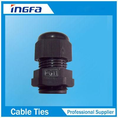 Black Grey Color Watertight Nylon Strain Relief Cable Glands