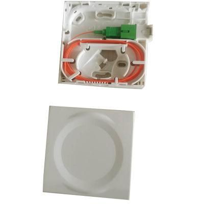 1 Ports Cores Wall Mounted Socket Panel Box Mini FTTH Faceplate Panel Fiber Optic Terminal Box