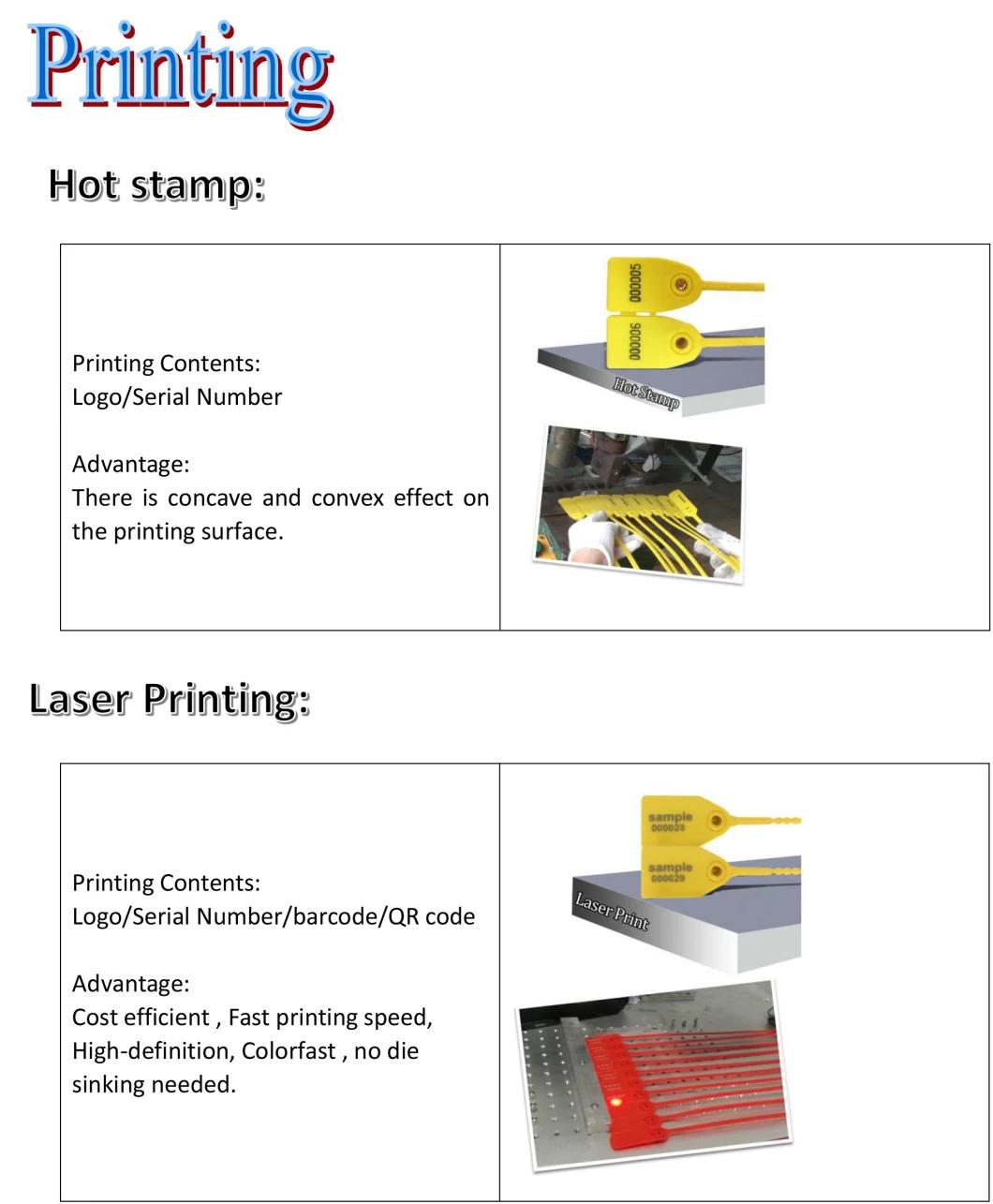 Big Tag Plastic Security Seals for Logisitc