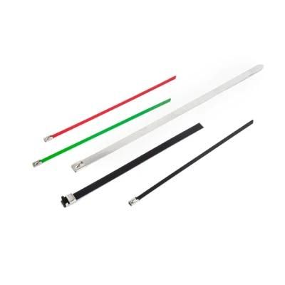 7.9*300mm Self Locking Reusable PVC Coated Cable Ties