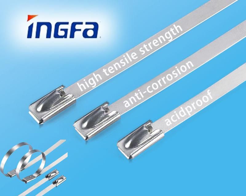 Fasten High 4.6*250 Stainless Steel Ball Lock Zip Tie