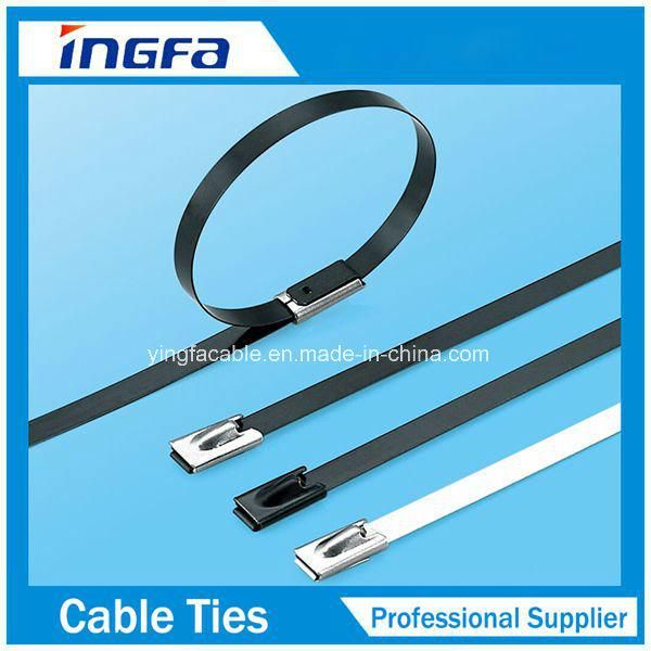 304 Metal Cable Tie Stainless Steel with Coating