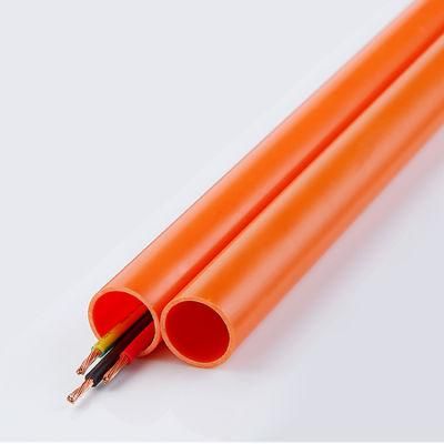 Orange PVC Conduit Pipe 25mm IEC61386 Certified