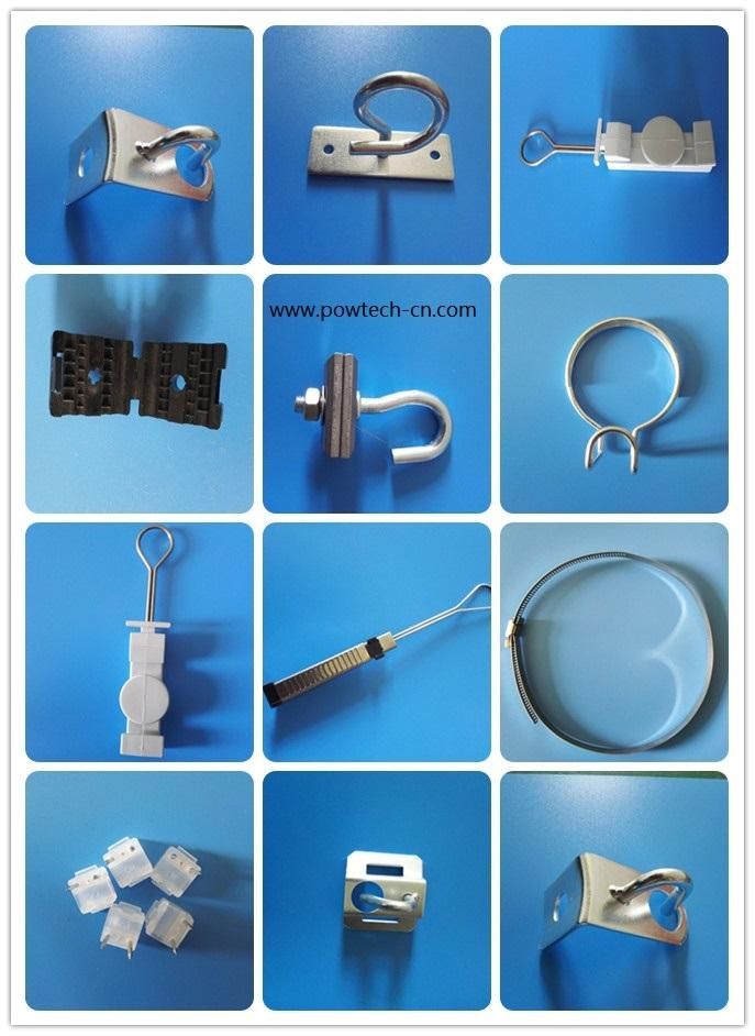 Galvanized Steel Telecom Drop Wire Clamp FTTH Fitting