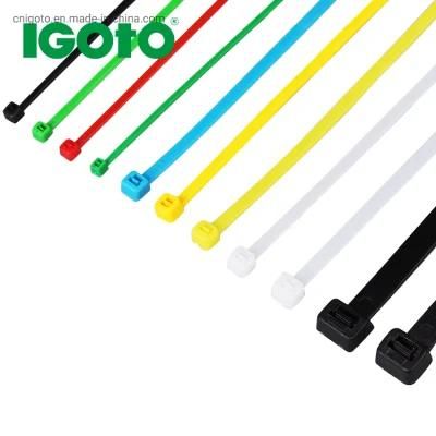 Self Lock 100PCS Package Mountable Head Double Loop Cable Ties