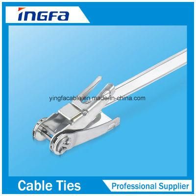 Ratchet Lock Stainless Steel Cable Ties in Heavy Duty