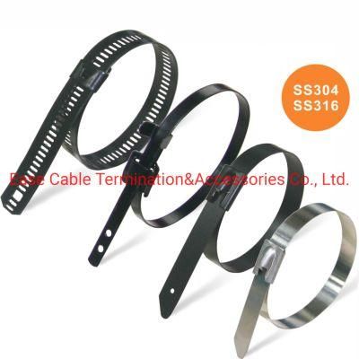 304 316 Stainless Steel Ball Lock Cable Ties for Heavy Duty