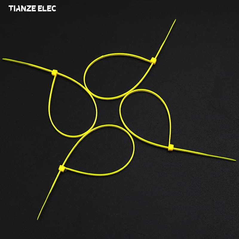 2.5X200mm 8inches Yellow UV-Anti Self-Locking Nylon Cable Ties