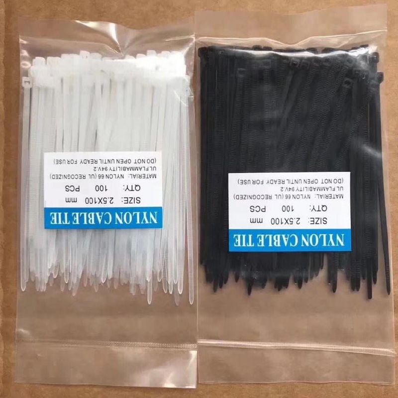 Plastic Cable Tie Self-Locking Nylon66 Cable Ties