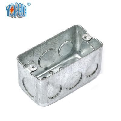 Pre-Galvanized Steel Rectangular Electrical Metal Conduit Box for Switch