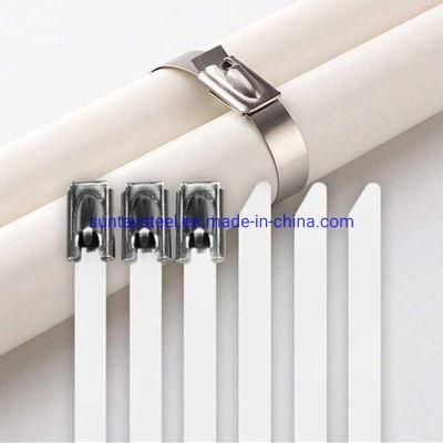 Ss 316, SS304, Ss 201 Stainless Steel Ball Lock Cable Tie Metal Zip Ties