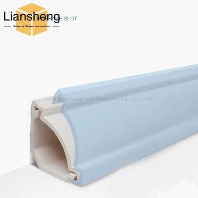 All Types Cable Raceway Wire Skirting Line Plastic Trunking Sizes for Electrical Cable System PVC Cable Trunking Profile