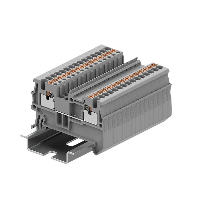 PT1.5-2-G Plastic DIN Rail Push in Spring Type Terminals