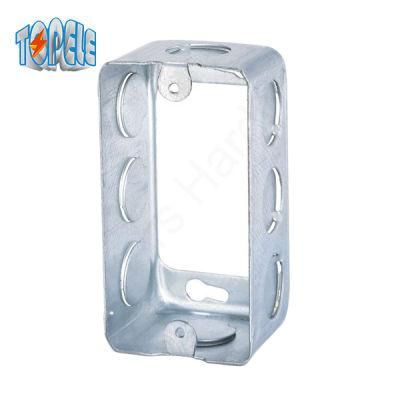 2 X4 1-7/8 Deep Steel Electrical Junction Box /Conduit Outlet Box Extension Type