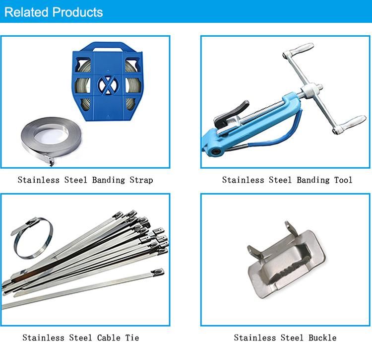 High Quality Electric Line Fitting Stainless Steel Banding Strap