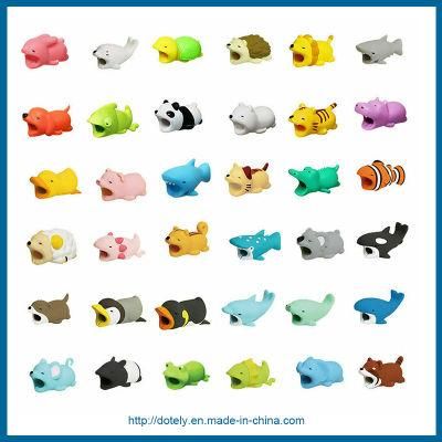 `1111new Cartoon Animal Cable Bite Cute Phone Charger Protector Soft Cord Accessories