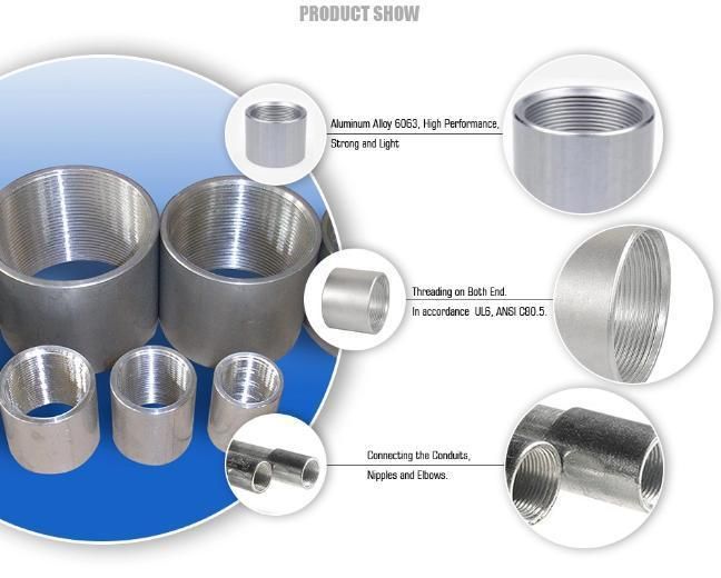 ANSI C80.6 Tube Fitting UL1242 IMC Conduit Coupling Manufacturer Threaded 1/2"-4"