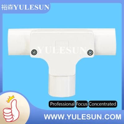 PVC Inspection Conduit Fittings Tee Pipe Coupling with Cover