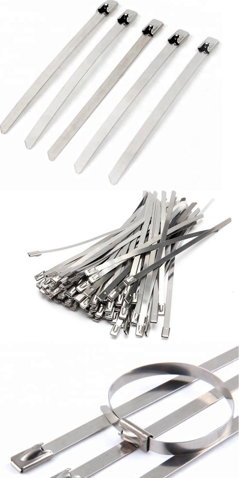 SS304 & 316 Metal Wire Self Ball Locking Stainless Steel Cable Tie Buckles Manufacturer with CE