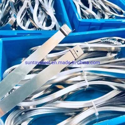 High Quality Tensile Strength Stainless Steel Cable Tie Black Ball Lock Type 304 Stainless Steel Cable Tie