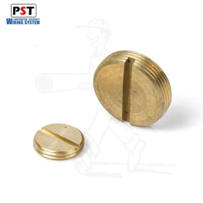 BS4568/BS31 Brass Plug Stop for BS Conduit Slotted Head Plug