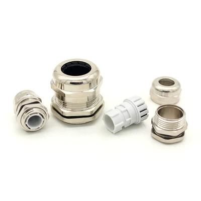 M32 Brass Metal Straight Cable Gland with IP68 Connector