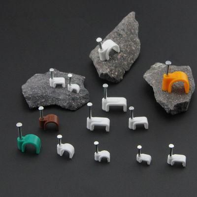 New Design Flat Cable Clip Nail Plastic Cable Clip