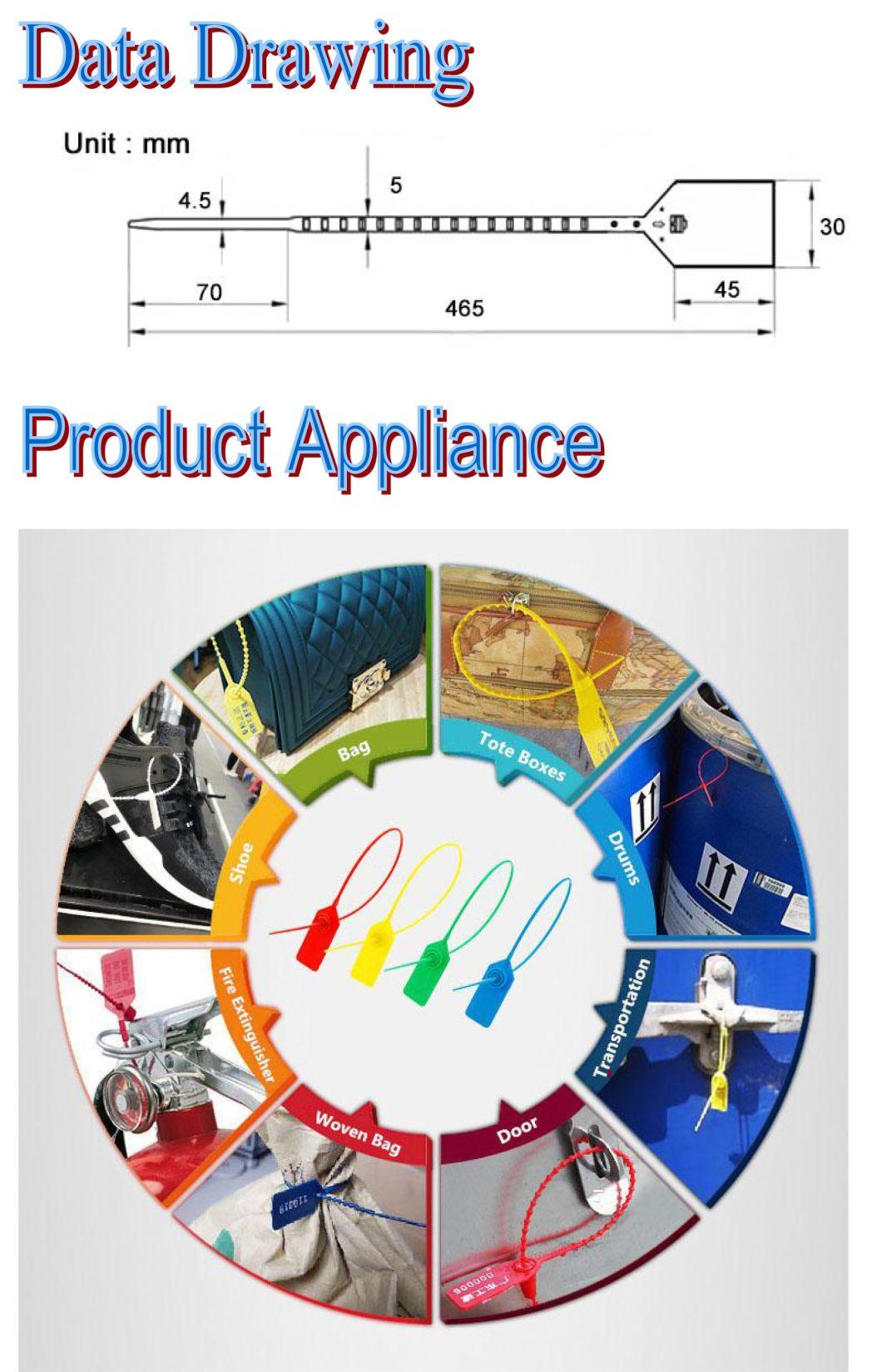 Adjustable Pull Tight Plastic Seals with Number for Container