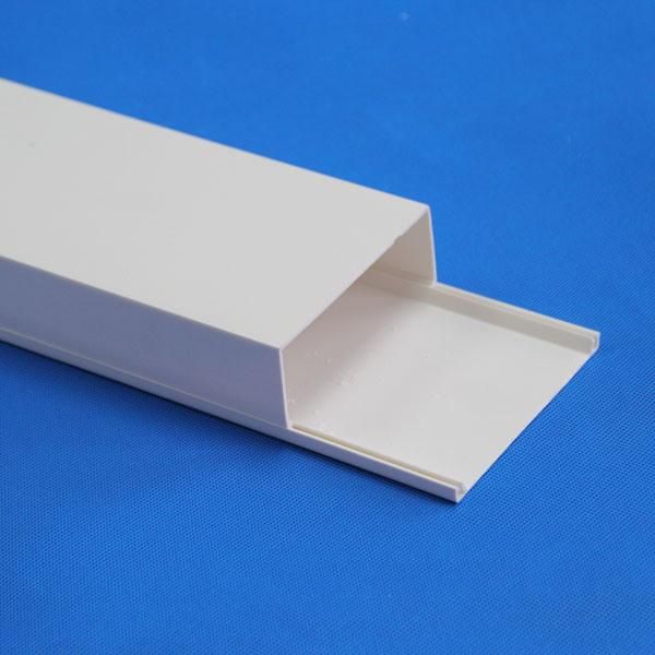 High Quality PVC Plastic Square Pipe Factory Price Electrical Arc Cable Floor Trunking