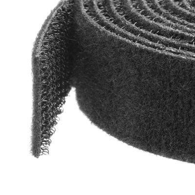 Black Reusable Hook and Loop Rolls Cable Ties Wrap