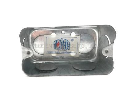 Rectangular Conduit Box Steel Galvanized Electrical Boxes Switch Device Box Electrical Junction Box