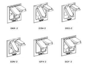 Aluminum Weatherproof Self Closing Outlet Box Covers