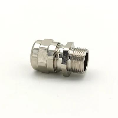 Factory Price Waterproof Brass Cable Gland Longer Thread Type Metal Cable Joints