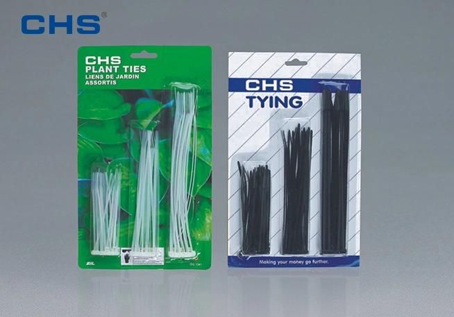 Chs Top Brand 7.6*600mm Heavy Duty Nylon PA66 Self Locking Plastic Cable Ties