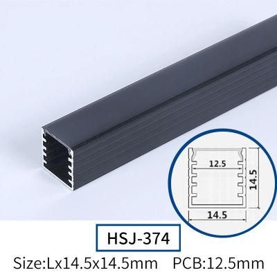 Window Frame Parts Profile Double LED Strip Lighting Surface Mount Aluminum Channel