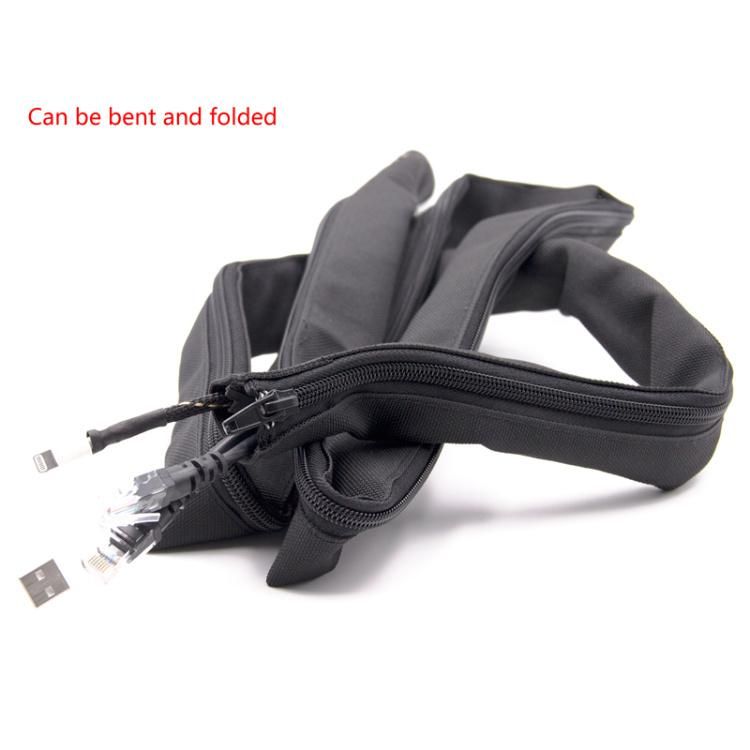 Dust Resistance Flexible Zipper Cable Sleeving Wrap