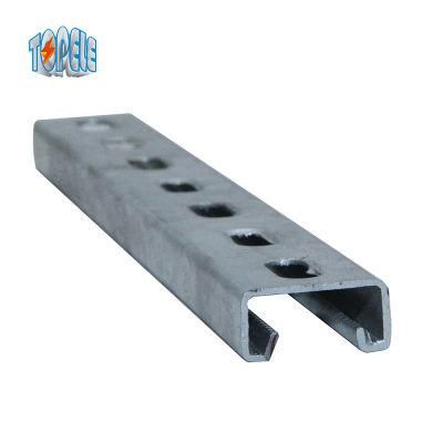 C and U Slotted Galvanized Shaped Steel Profile Strut Channel