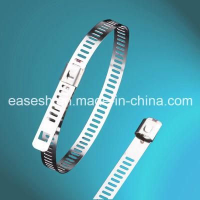 Ladder Single Barb Lock Stainless Steel Cable Ties with UL