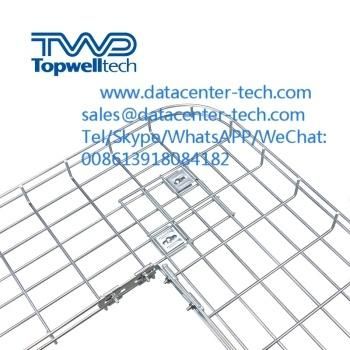 Electro-Zinc Wire Mesh Cable Tray Electro Galvanised Cable Trunking