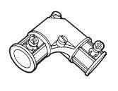 EMT to EMT 90 Degree Capped Corner Coupling
