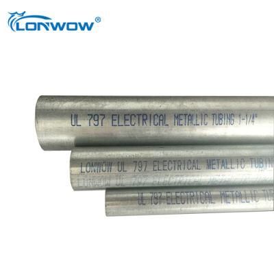 Galvanised Metallic Tube EMT Electrical Wiring Tube Manufacturers