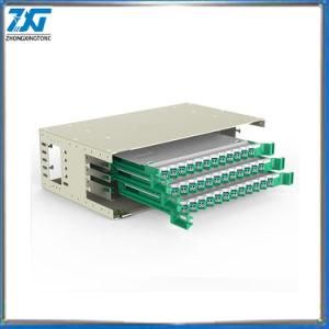 19&quot; Rack Type 96 Core Fiber Optic Cable Terminal Box ODF