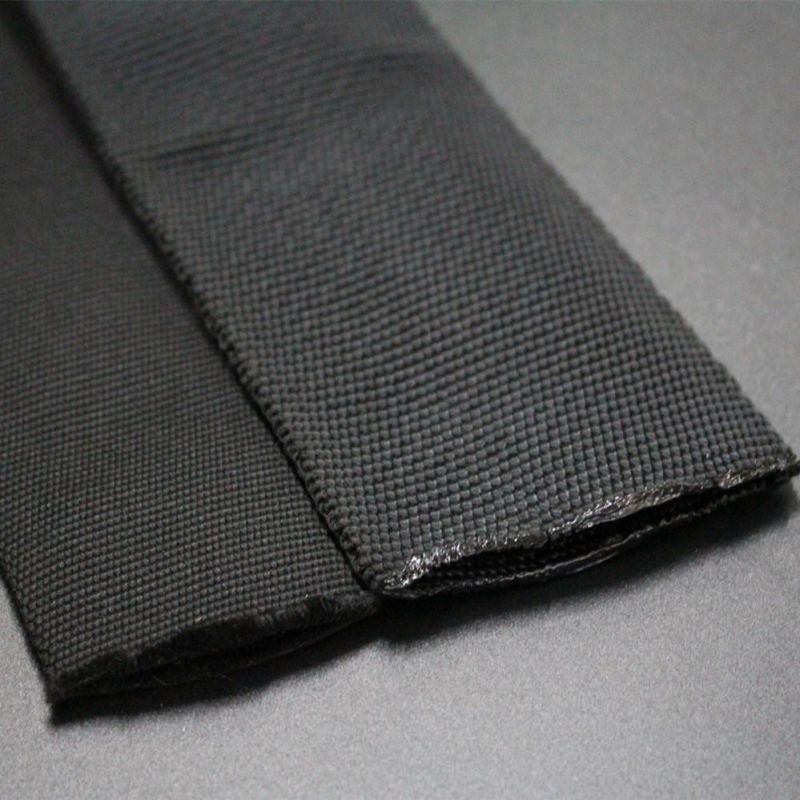Hydraulic Hose Protection Black Nylon Woven Abrasion Resistant Cable Sleeve