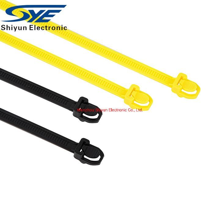 Hot Selling Eco-Friendly Black Releasable Nylon Cable Ties