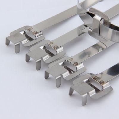 Industrial Standards 304 316 Stainless Steel Metal Cable Tie Locking Cable Tie