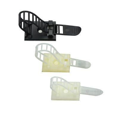 Plastic Self Adhesive Wire Accessories Nylon Cable Mount Wire Clips Cable Tie Fastener